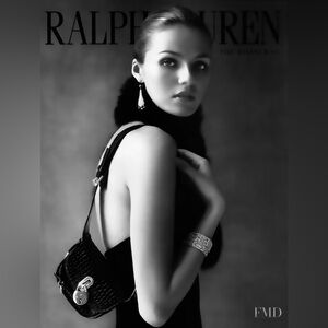 Ralph Lauren Collection Brown Italian Calf & Silver Accent Micro Shoulder Bag